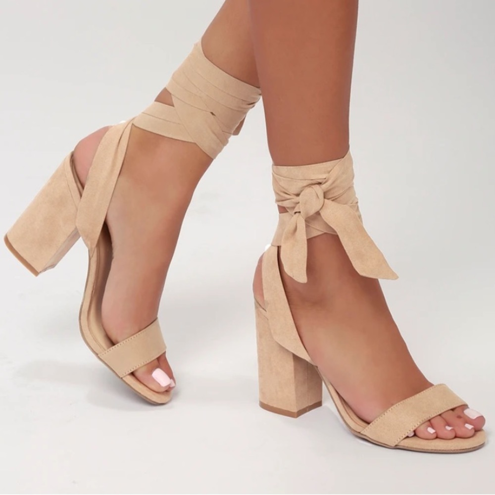 Lace up heels